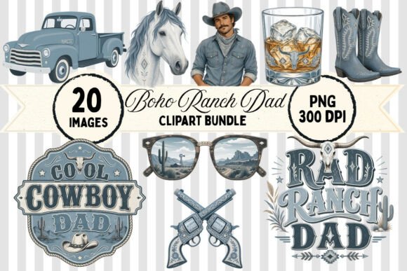 Boho Ranch Dad Graphics: Western Style Made Easy