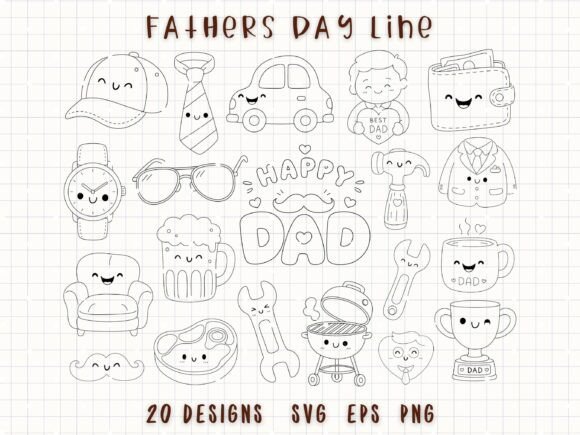 Father’s Day SVG Bundle: Dad Clipart for Creative Projects