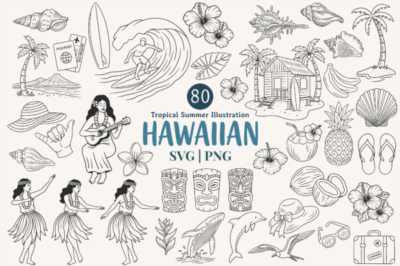 Hawaiian Tropical Summer Holiday: Bringing Island Vibes to Your Creative Projects