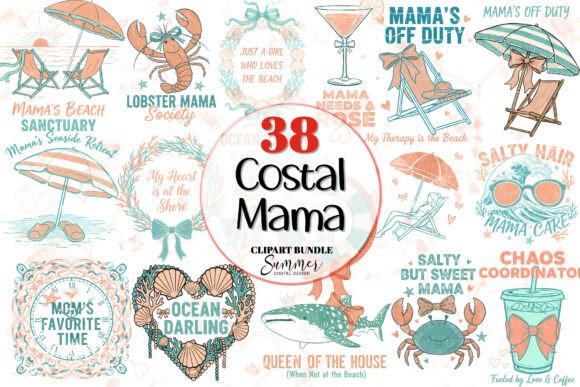Peach Coastal Mama: Celebrating the Beach Mom Life with Humor and Style